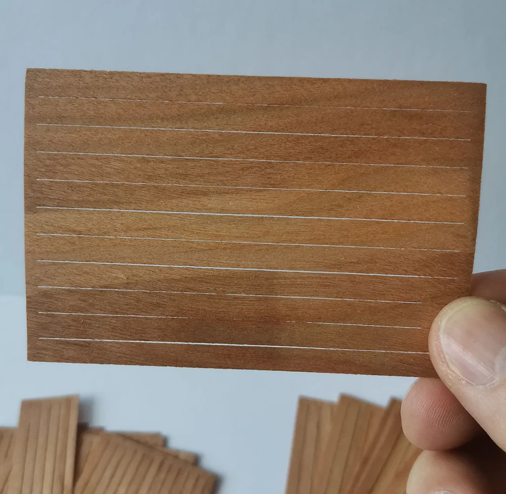 Ancient Ship Model Deck Flat Noodles Accessories Wood Batten Cherry Wood 100 pcs/pack