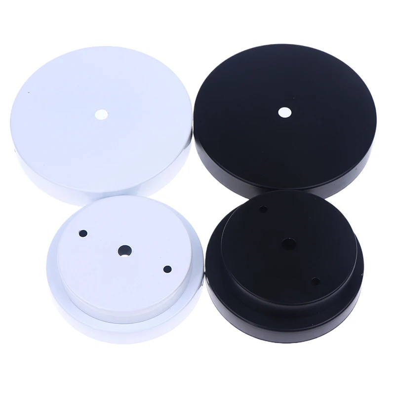 

2 Color Diameter 10/12/15cm Iron Metal Ceiling Plate Mount Wall Sconce LED Base Vintage Pendant Lamp Disc Base Ceiling Canopy