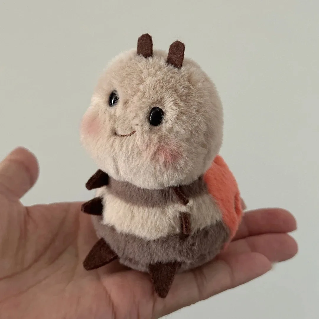 

Pre-sale plush toys cute kawaii seven-spot ladybird ladybug baby black round eyes stuffed insect pendant palm figures