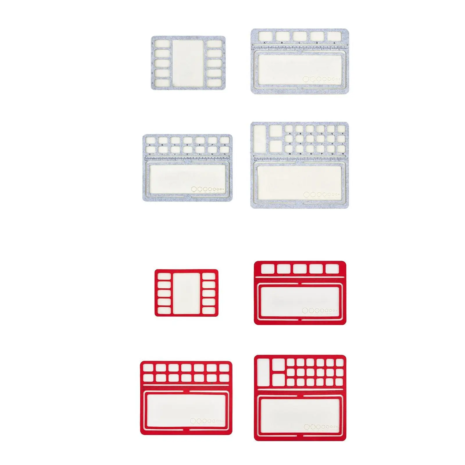 

Bead Mats with Compartments Bead Pads Rectangle Felt Bead Design Boards Trays
