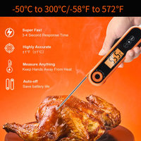 Brand IP67 Waterproof Digital Meat Thermometer for Oven Grill Kitchen BBQ Barbecue Smoker Cooking Rotation Food Thermometer Gift