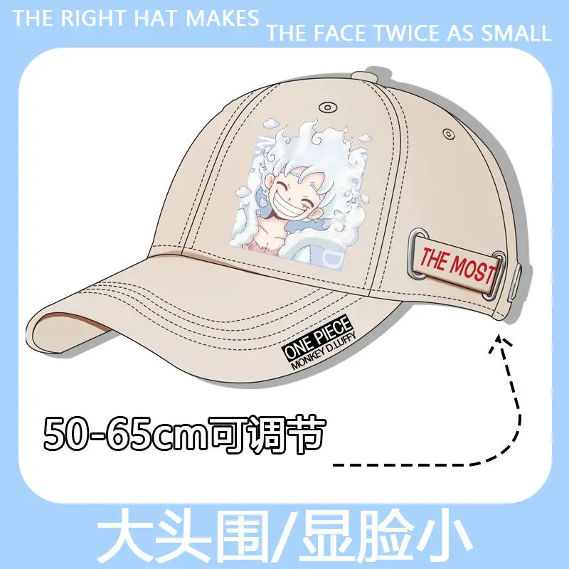 

Cartoon Baseball Cap One Piece Luffy Zoro Nami Usopp Anime Peripheral Student Couple Sun Protection Versatile Visor Peaked Cap