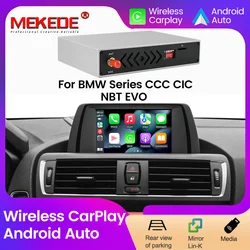 MEKEDE Wireless CarPlay MMI Box Android Auto Module for BMW F30 i3 E60 F02 F10 F20 F34 E70 E90 X1 X3 X5 NBT CCC CIC EVO