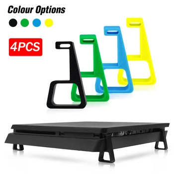 4Pcs Horizontal Console Holder Cooling Legs Stand Bracket Heighten Support Feet Base Flat-Mounted Feets For PS4/SLIM/PRO