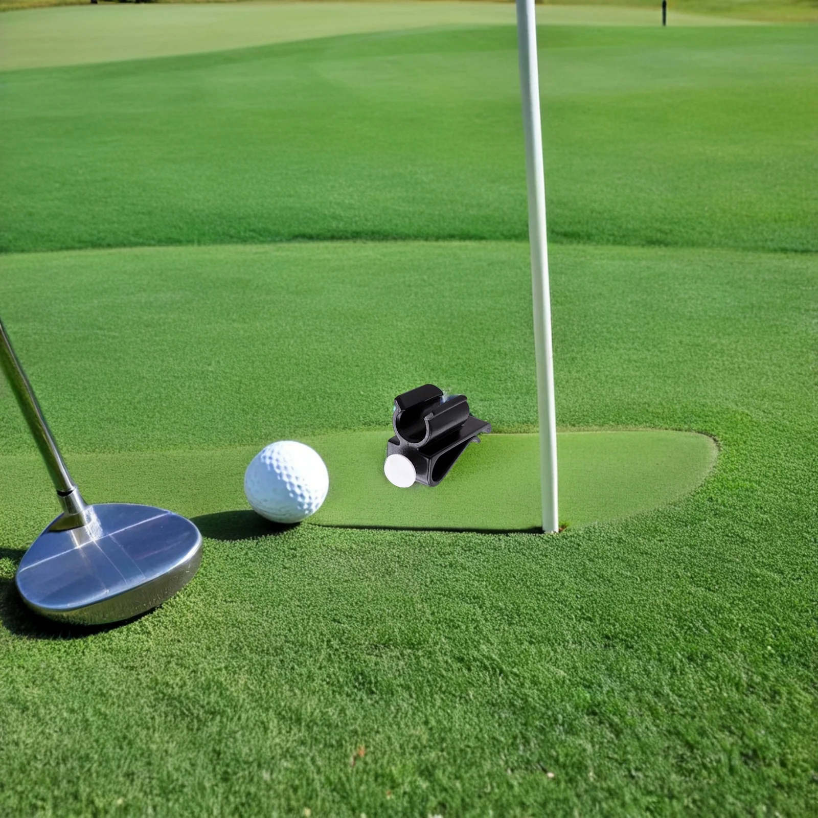 14 قطعة من مشبك حقيبة مضرب الجولف، حامل مضرب التثبيت الآمن لتعزيز الممارسة، ملحقات مشبك بلاستيكي خفيف الوزن