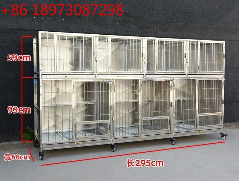 

Клетка для пациентов в магазине домашних животных, многослойная изоляция для хранения, клетка для собак из нержавеющей стали