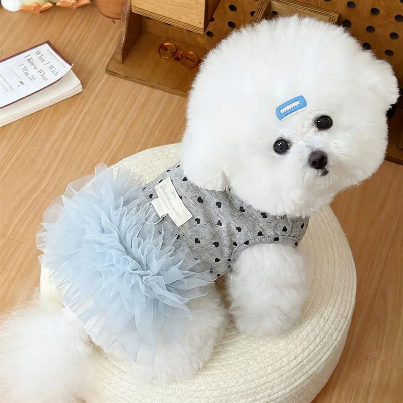 Vestido malla de verano sin mangas para perros y gatos, Chihuahua - imagen 3