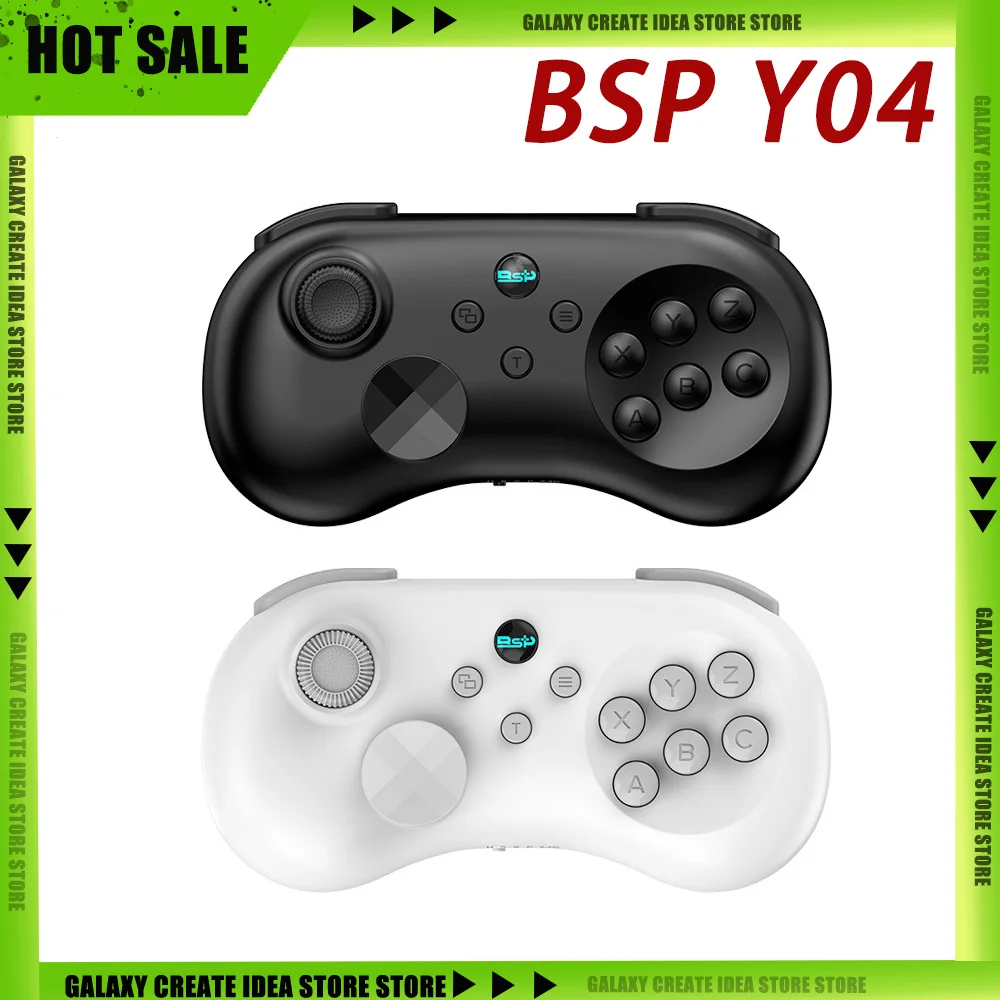 

BSP Y04 Wireless Gamepad Adjustable Keycap for PS3/PS4/Switch/PC/Phone/Tablet Hall Joystick Gamepad Game Accessories Gifts