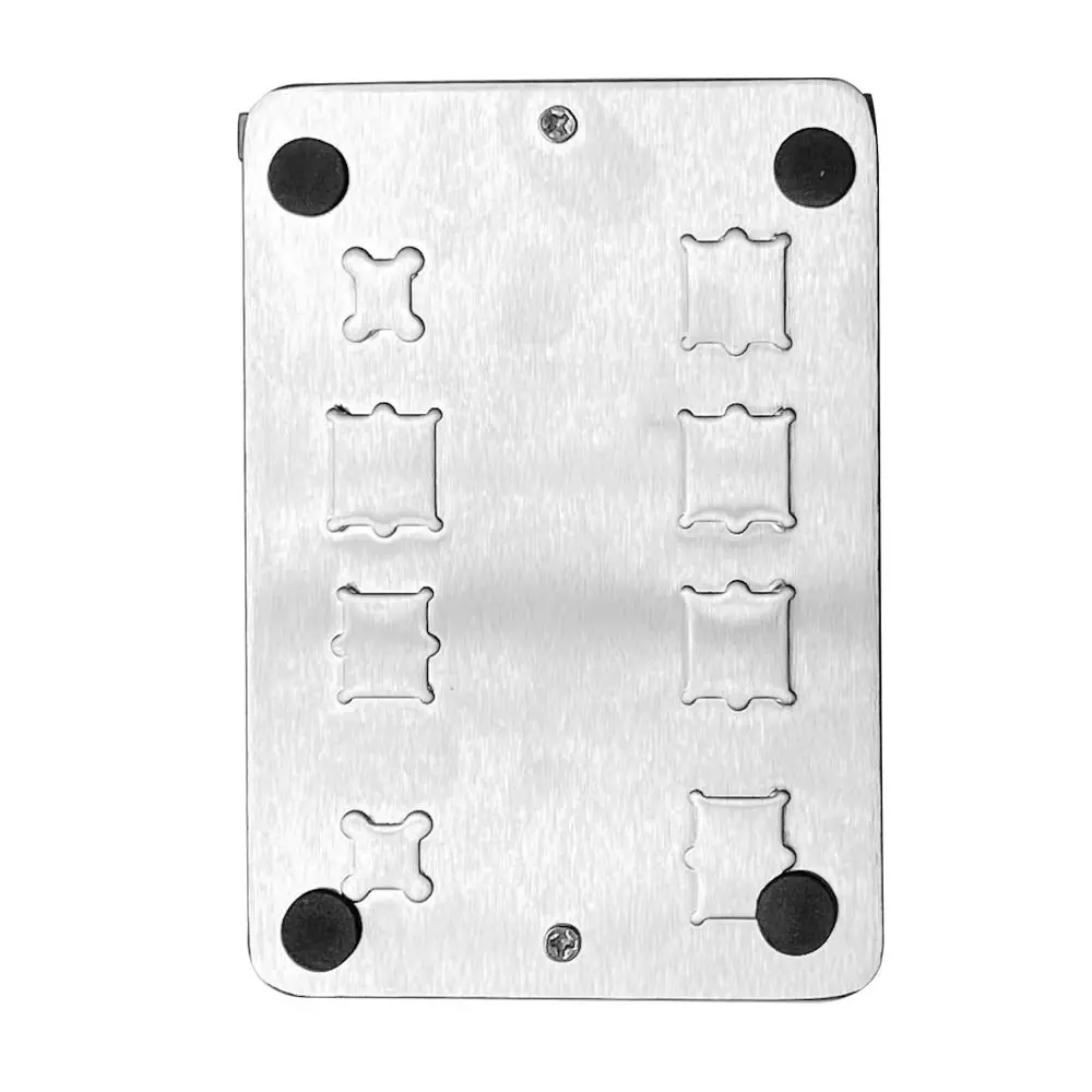 Stainless Steel Base PCB Holder Thickening Design IC Groove Mobile Phone Fixture Welding Clamp Fixed Platform