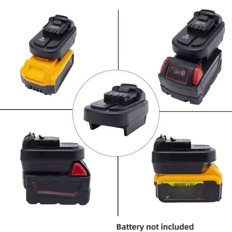 Convertitore adattatore batteria per Dewalt 20V per Milwaukee 18V a Convertitore strumenti Dewalt 12V (non include strumenti e batteria