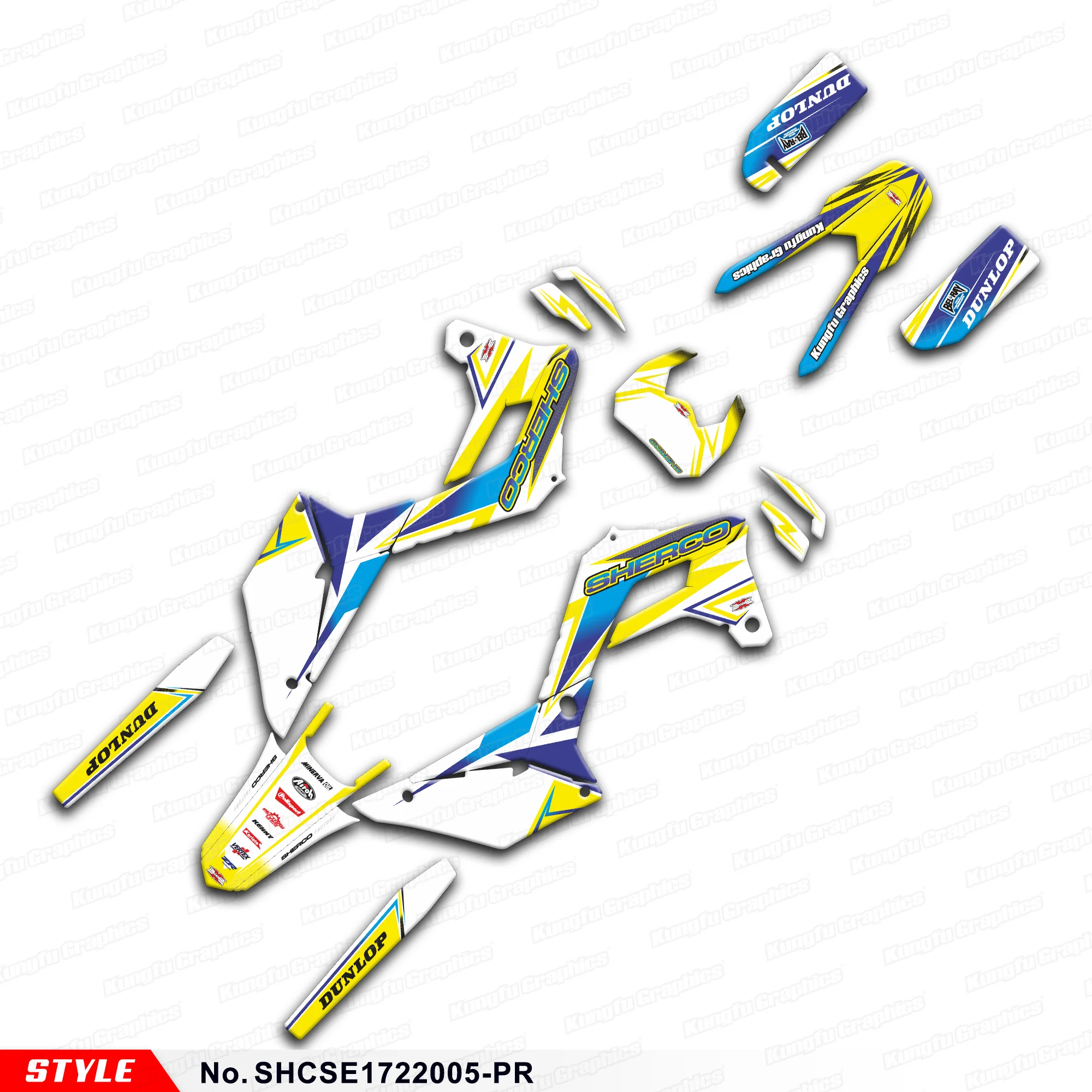 

Graphics Kit Racing Sticker for Sherco SE-R SC FSE-R SCF 125-500 2017 2018 2019 2020 2021 2022 2023, SHCSE1722005-PR