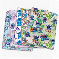 Disney Lilo and Stitch Stuff 50*145cm Polyester 100% Cotton Fabric Sewing Quilting Needlework Material DIY Handmade Patchework