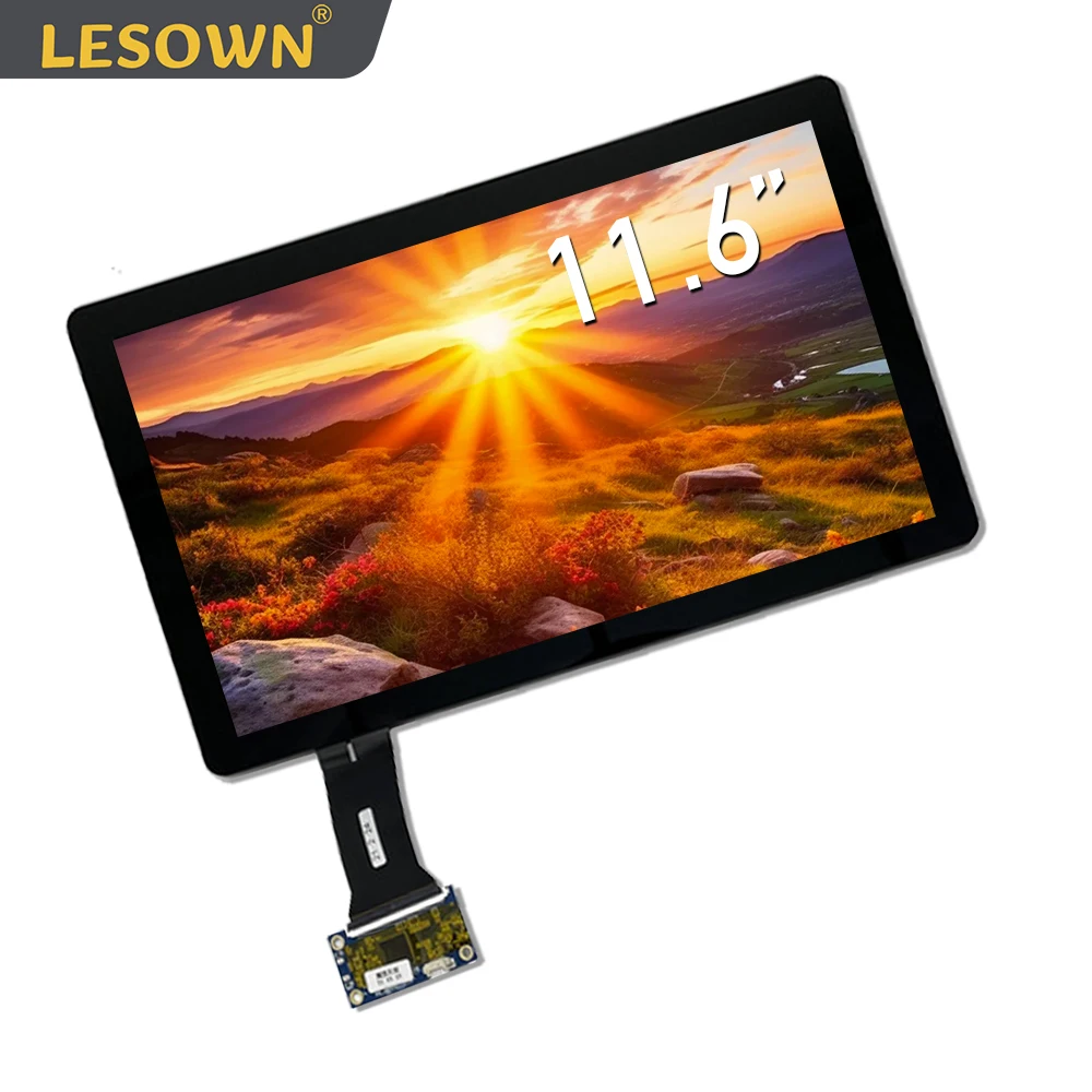 LESOWN 11.6 inch Laptop LCD LED Display Capacitive Touch 1920x1080 IPS Secondary Screen Full Viewing EDP 30 Pins Panel Matrix