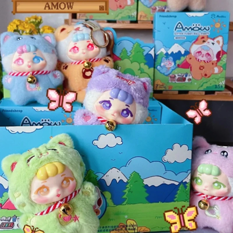 

Friendheep Amow Amow Bobbles Party Series слепая коробка милая кукла рюкзак подвеска украшение для рабочего стола загадочная коробка игрушка-сюрприз подарки