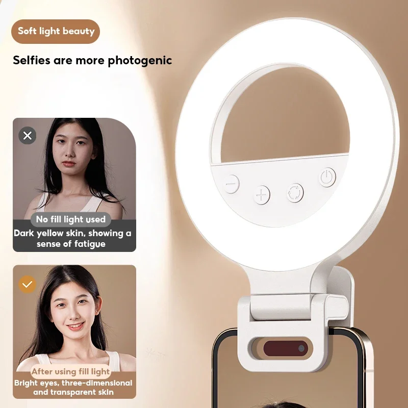 MoZhao Mobile Phone Fill Light Portable Live Broadcast Handheld Led Lighting Desktop Selfie Outdoor Ring Mini Light