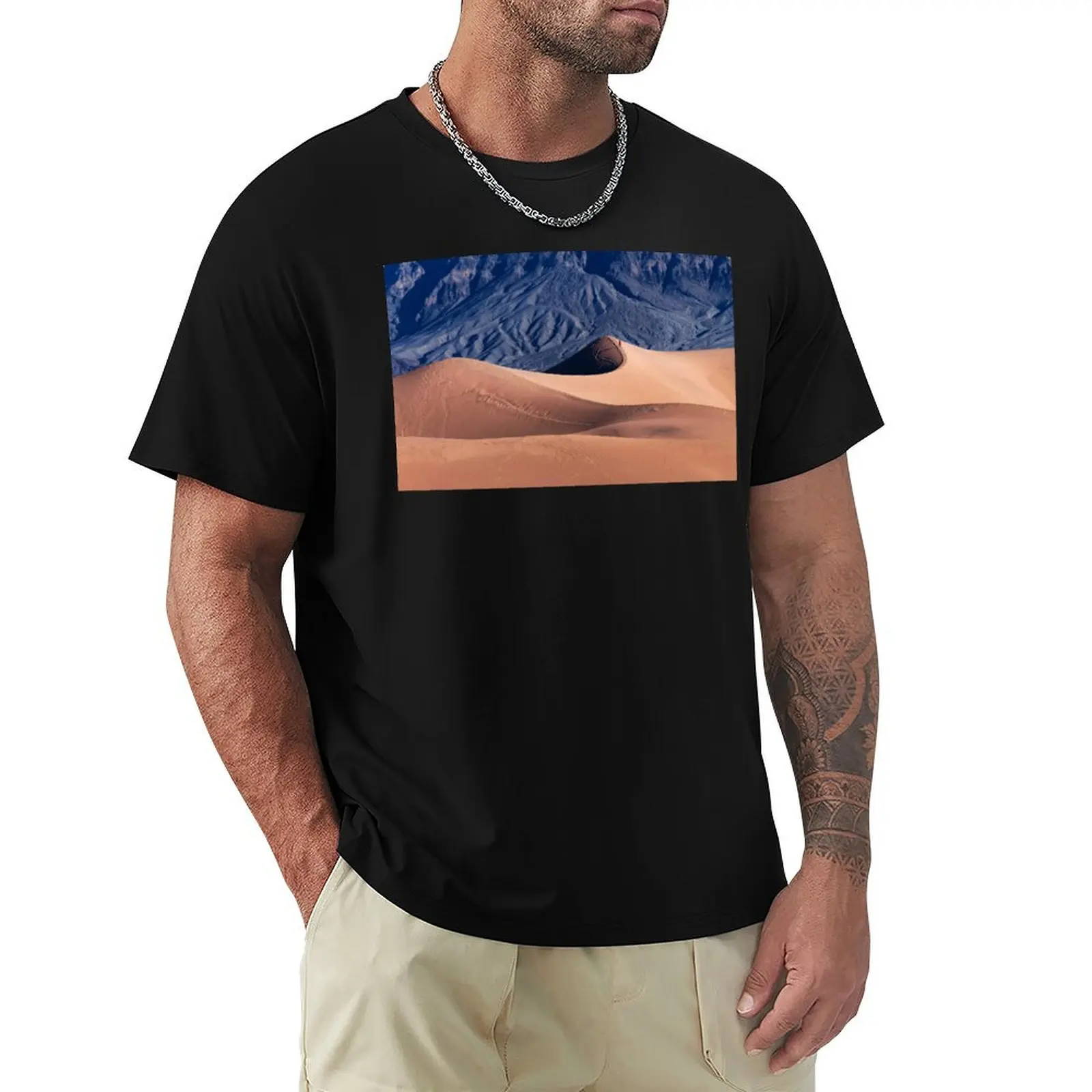 Sunrise over Mesquite Flat Sand Dunes T-Shirt graphic shirts customizeds basketball graphic tees vintage graphic tshirt men