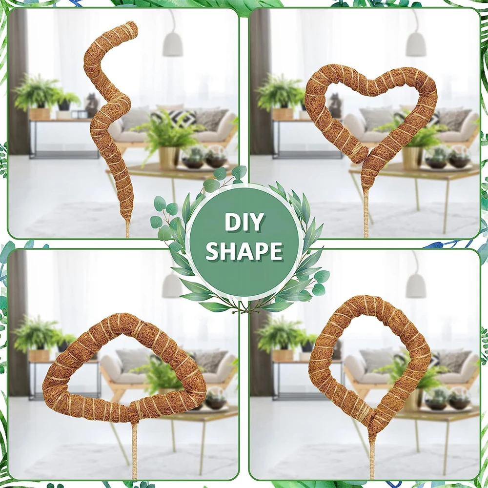 1PC DIY Modeling Plant Climbing Rod Climbing Vine Coconut Palm Rod Can Be Bent and Shaped Moss Rod jardin Gardening Pillar