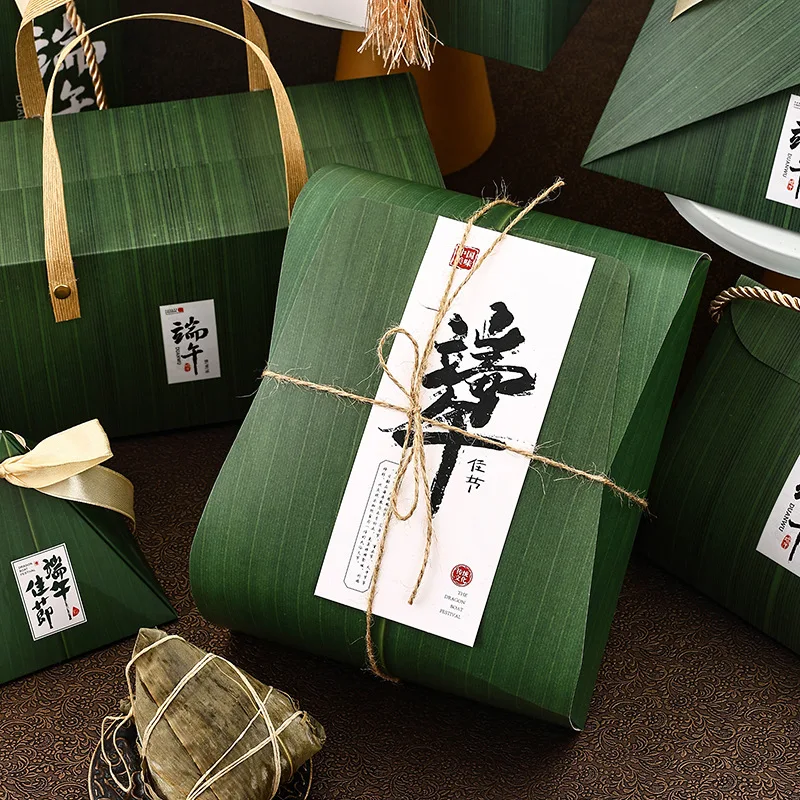 Dragon Boat Festival Gift Box Zongzi Packaging Handheld Company Business Box Empty Box for Corporate Gifting And Promotions