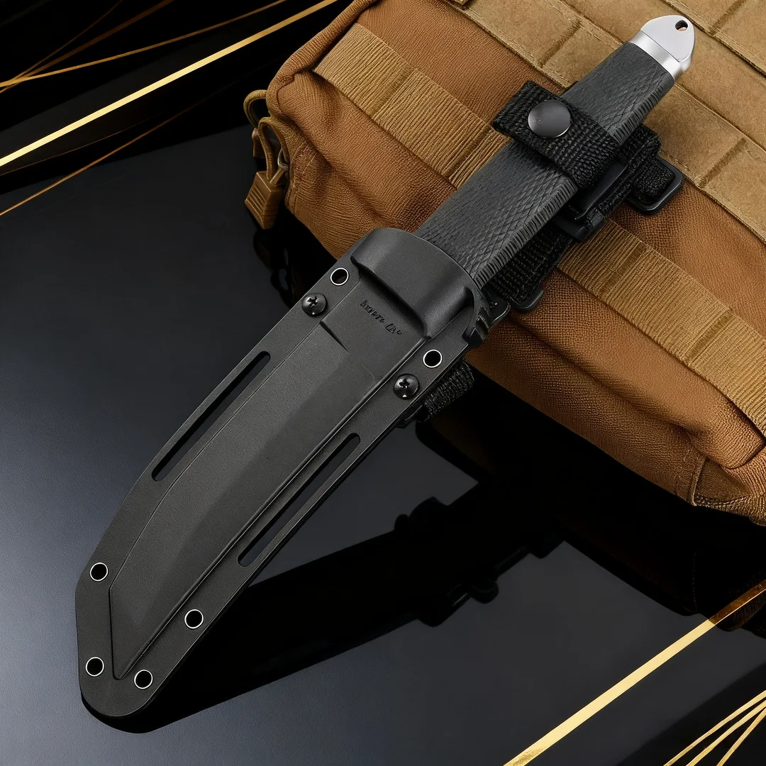 Trzy Piękności Samuraj - Nóż taktyczny, nóż survivalowy do biwakowania w dziczy, nóż awaryjny do przygód