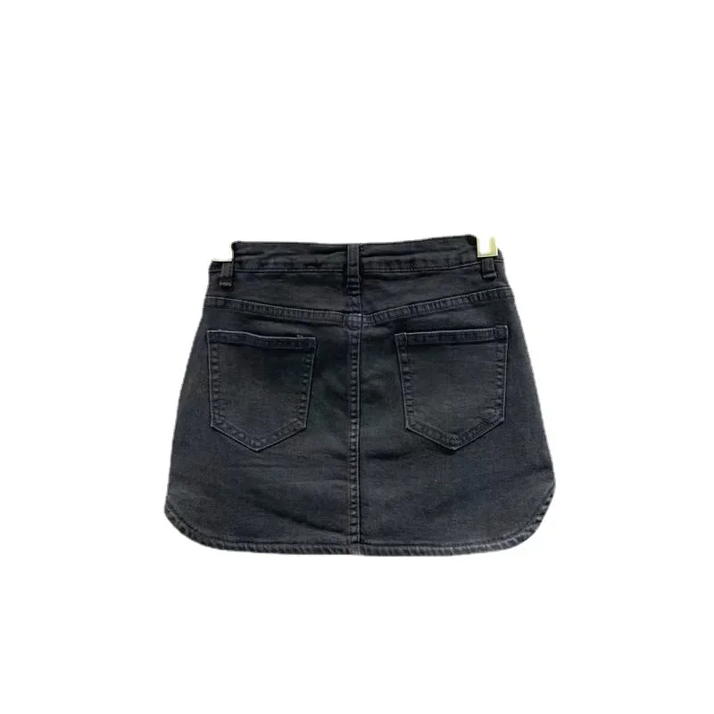 2024 Denim Skirts Shorts Girls Y2K Women Vintage Short Skirt Summer Spicy Girl Mini Skirt Korean Fashion Clothing