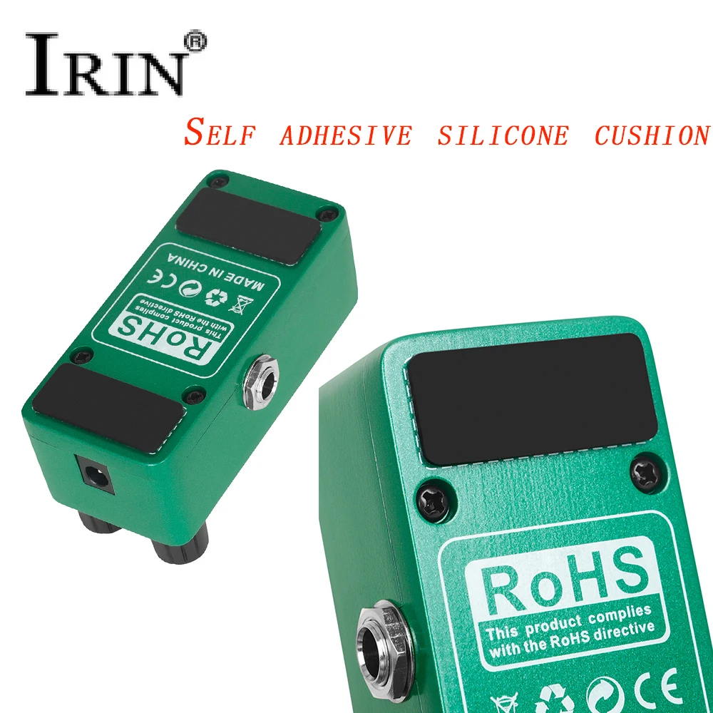 IRIN RS-01 rétro surcharge guitare basse effets pédale électrique nouveaux tampons en Silicone auto-adhésifs inclus accessoires de guitare