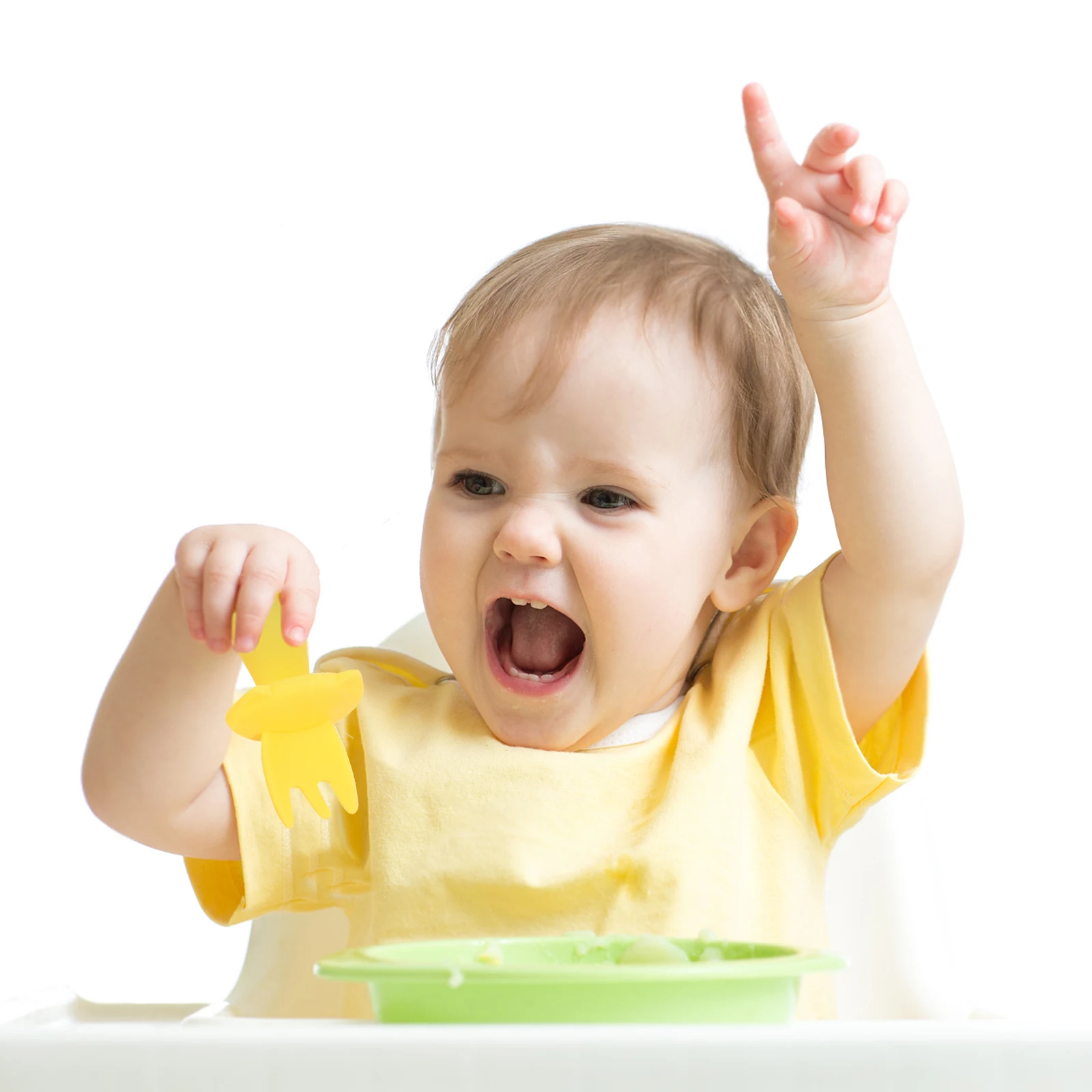 

2 шт., силиконовая мягкая детская вилка, набор ложек, посуда для кормления малышей, инструменты для обучения еде младенцев, портативная безопасная защита десен