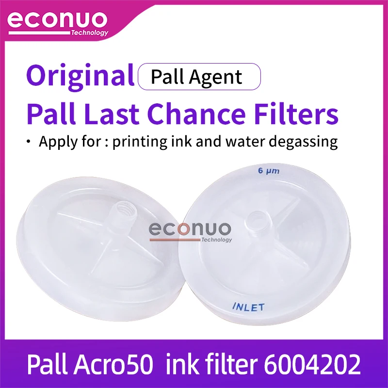 Original Pall Disk Ink Filter Acro50 6004202 6um for Flora/Infiniti/JHF  /Hantop/ Docan Spectra Polaris 512 Printhead Ink Filter