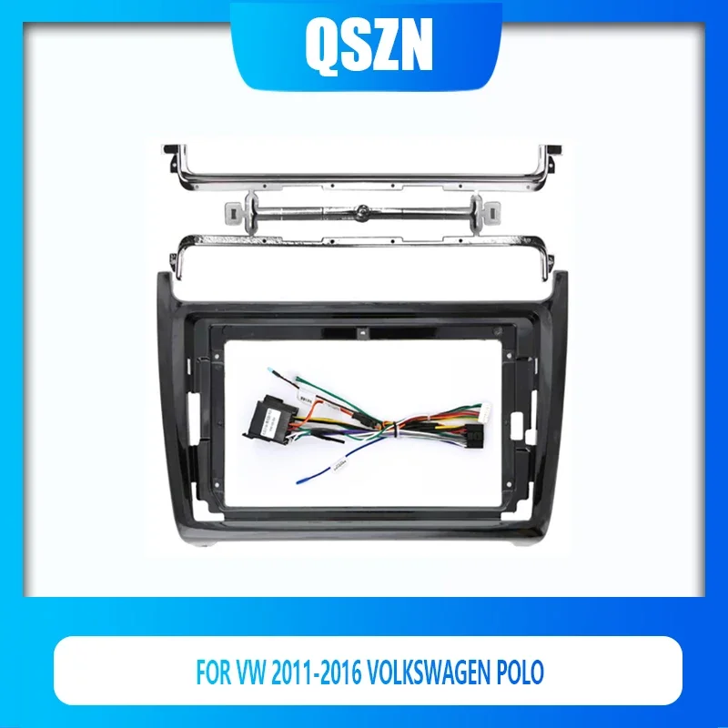 

9 Inch 2 Din Car radio DVD Installation Fascias Panel For VW 2011-2016 VOLKSWAGEN POLO Audio Dash Fit Panel Dash Trim Kit Frame