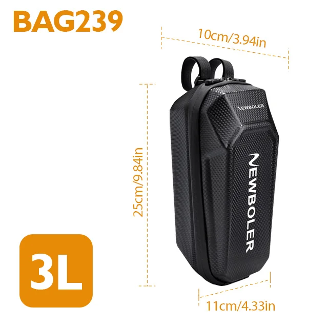NEWBOLER 3L/5L Elektrische Scootertas Accessoires Elektrische voertuigtas met waterfleszak Waterdichte scooter voortas Fietstas