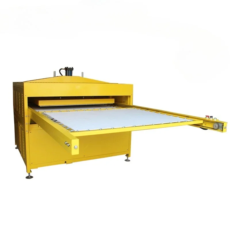 100 * 120Cm automatic heat transfer machine, hydraulic double station large area hot stamping, banner advertising hot stamping