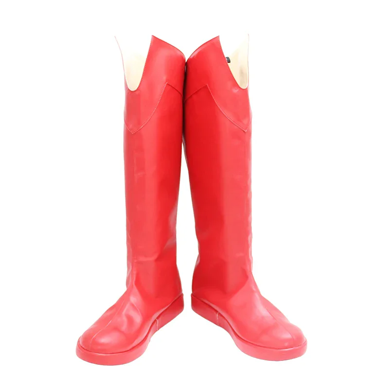 Movie Superhero Cosplay Clark Kent Boots Halloween Carnival Role Playing PU leather Custom Made Cosplay Clark Kent Red Shoes