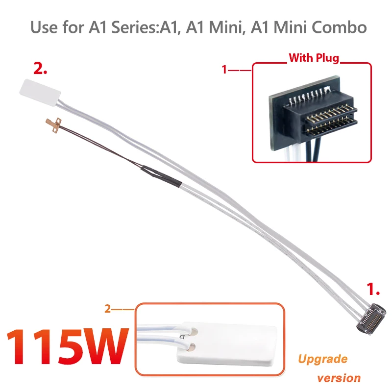 Keramik-Heizelement-Thermistor für Bambu Lab A1 A1Mini X1 X1C P1 P1P P1S Combo 3D-Drucker-Heizelemente – Detail 3