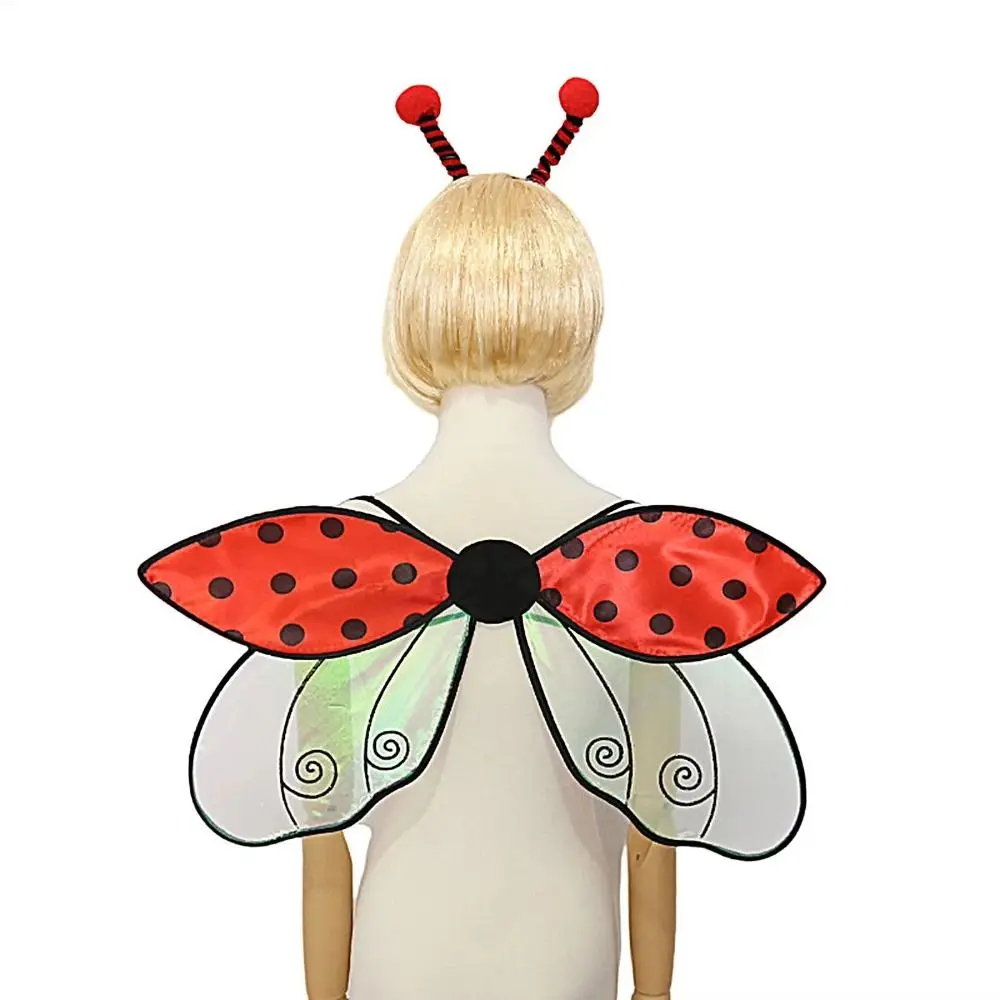 Lightweight Bugs Cosplay Wings Sparkle Insect Yellow Bee Fly Wings Handmade Craft Elastic Straps Kids Party Wings Children