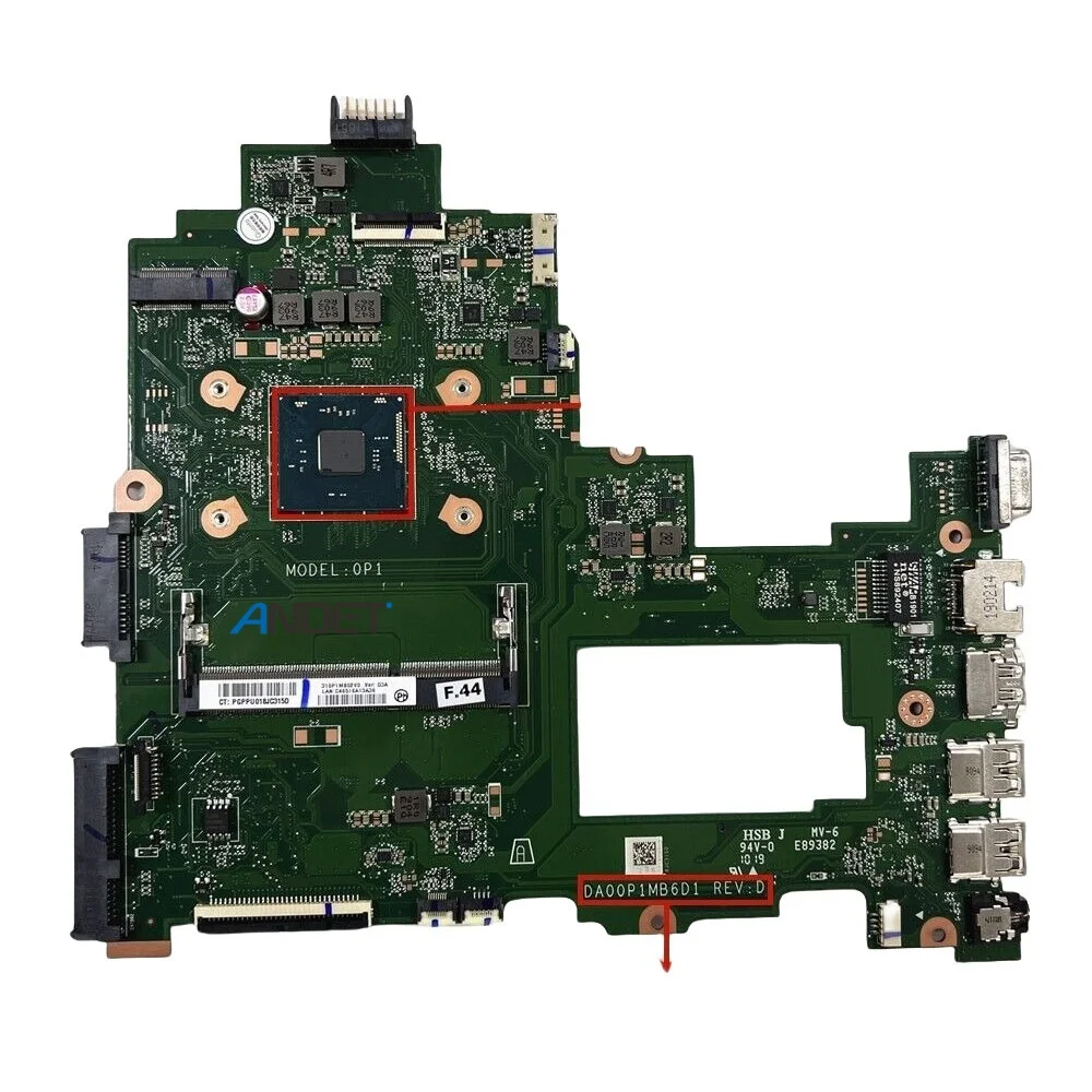 Pavilion 14-BS 240 246 G6 For HP Laptop Motherboard Notebook Mainboard N3060 925425-001 925425-601 DDR3L DA00P1MB6D1 DA00P1MB6D0