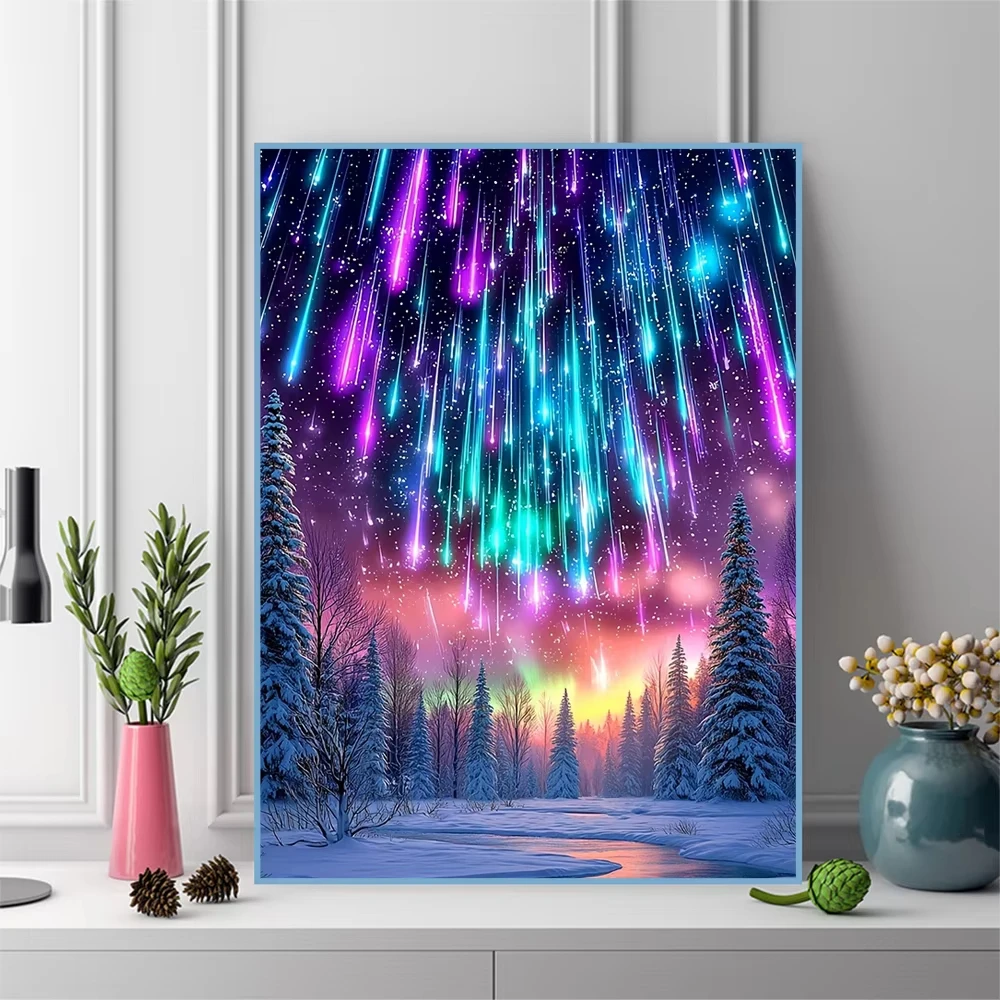 quebra-cabeca-de-500-1000-1200-2000-pecas-arte-de-paisagem-com-arvore-de-inverno-e-meteoro-para-adultos-otimo-presente-para-relaxamento-de-fim-de-semana-e-diversao-em-familia