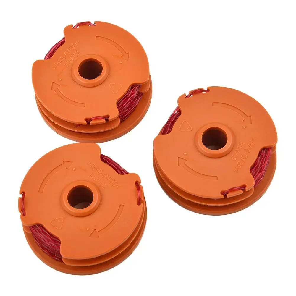 3pcs Trimmer Spool & Line For MET6032 MET4530 MET3525 For Worx WG1 Lawn Mower Spool Replacement Garden Power Tools