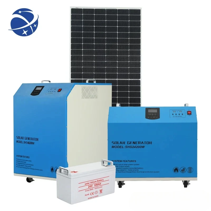 YYHC48200 Series8KW 10KW 12KW Lithium battery Home Off-grid Complete Kit Portable Solar Power Station System For Family Use