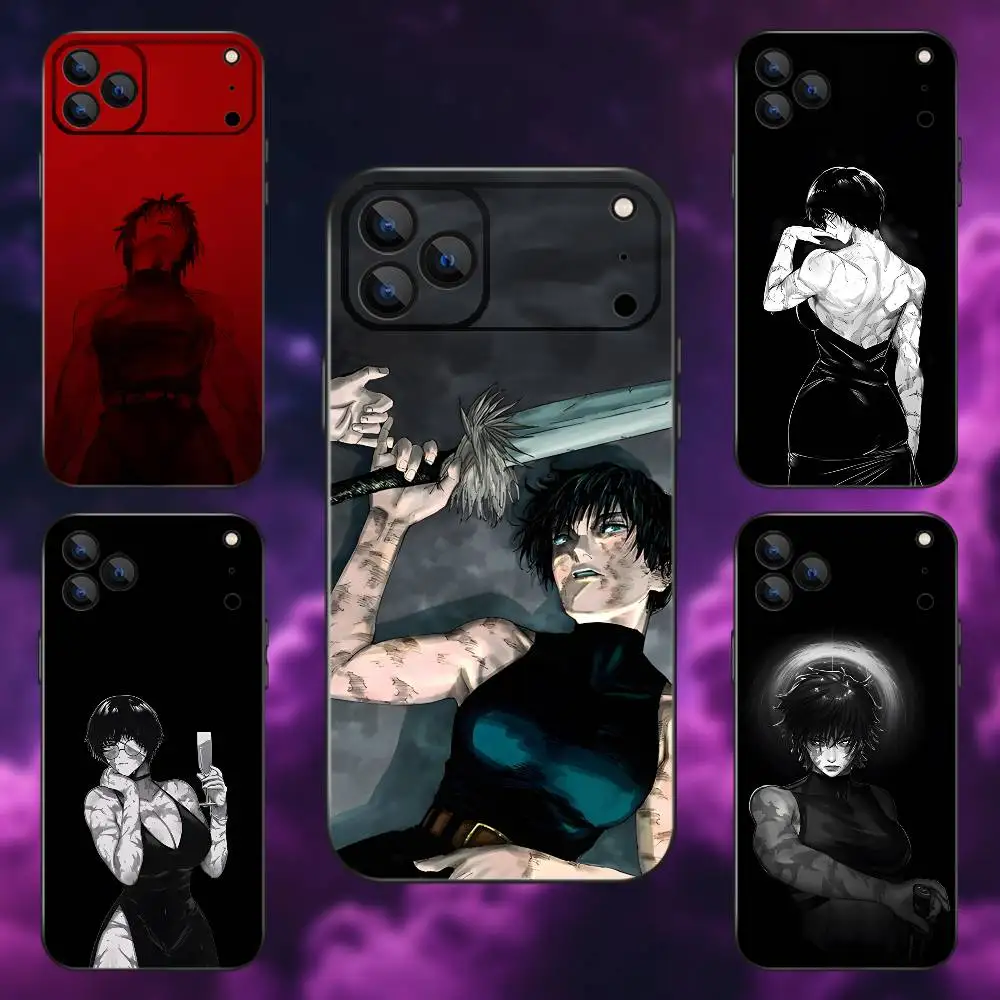 

Maki Zenin Jujutsu Kaisen Phone Case For iPhone 17,16,15,14,13,12,Pro,Max,Plus,E,SE4,Air,Mini Black Soft Box