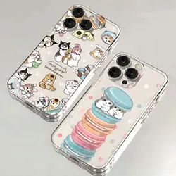 Cute M-mofusands cat Phone Case For Samsung S24 S23 S22 S21 S20 S10 FE Note20 Note10 Plus Ultra Lite 5G Clear Soft TPU Cover