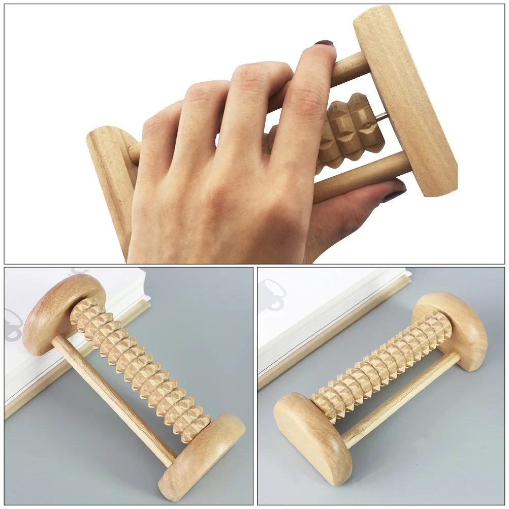 

Wooden Foot Massager Roller for Pain Relief Improve Blood Circulation Stress Relaxation Pedicure Massage Tool Foot Care Plantar