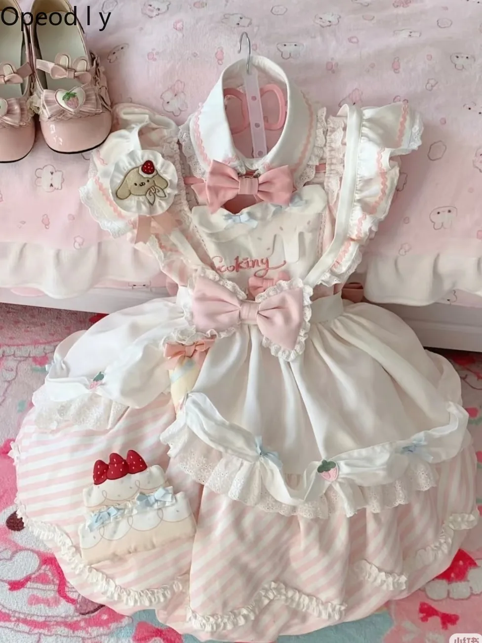 

Original Lolita Cute Girl Princess Dress Spring and Summer New Fashion Sweet Lady Birthday Party Temperament Op Dress Women