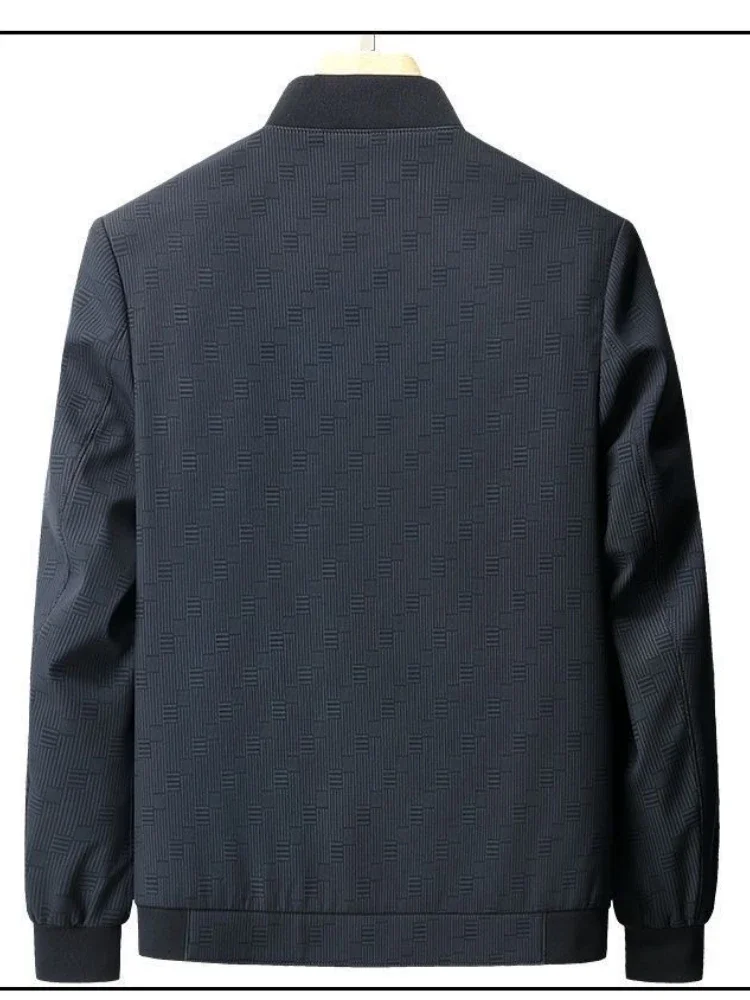Luxury Spring Autumn Jacket Men Zipper Long Sleeve Bomber Jacket Business Casual Mens Coat Short Tops Design Outerwear Trendy