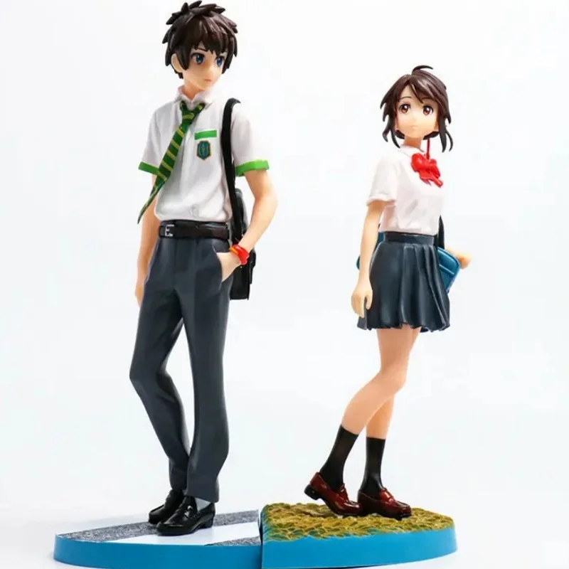 

2pcs/set Your you name tachibana taki model miyamizu mitsuha anime figures figura T30