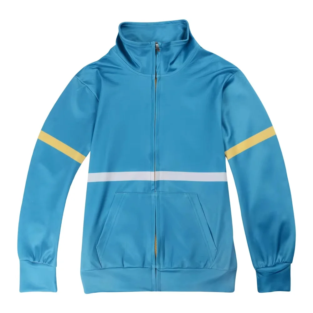 Kaus Hoodie Zip Up Anak-anak Baru Jaket Berkerudung Ritsleting Cosplay Max Mayfield Halloween untuk Anak Perempuan Laki-laki