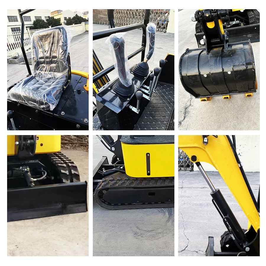 Construction tool high quality steel export spot factory mini excavator,versatile installation of various accessories customized