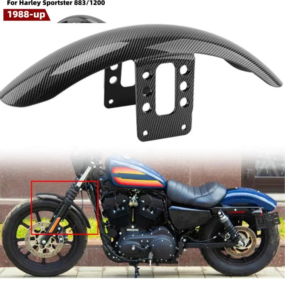

Motorcycle Front Fender Accessories For Harley Sportster XL 883 XL1200 48 72 1988-up Front Wheel Mudguard