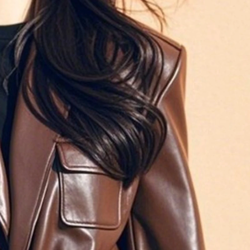 Women's Models Fall Winter Coat Jacket Top Retro Waist Loose Warm Skinny Fashion Senior Design Leisure Simple Brand Soft Niche