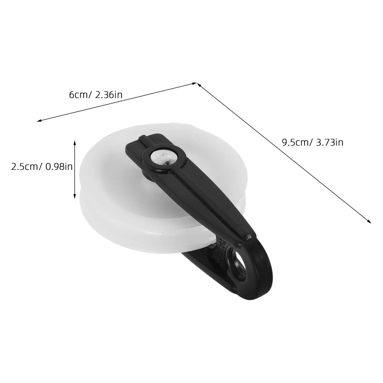 4pcs Nylon Clothesline Pulley 2 Inch Diameter Backyard Drying Clothes Wire Rope Puller Pulley Wheel Clothes Line Wheel