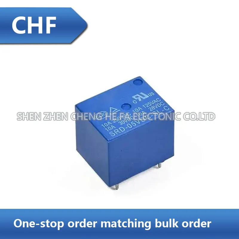 5PCS SRD-05VDC-SL-C 5-pin 10A one on one off Songle relay brand new original stock