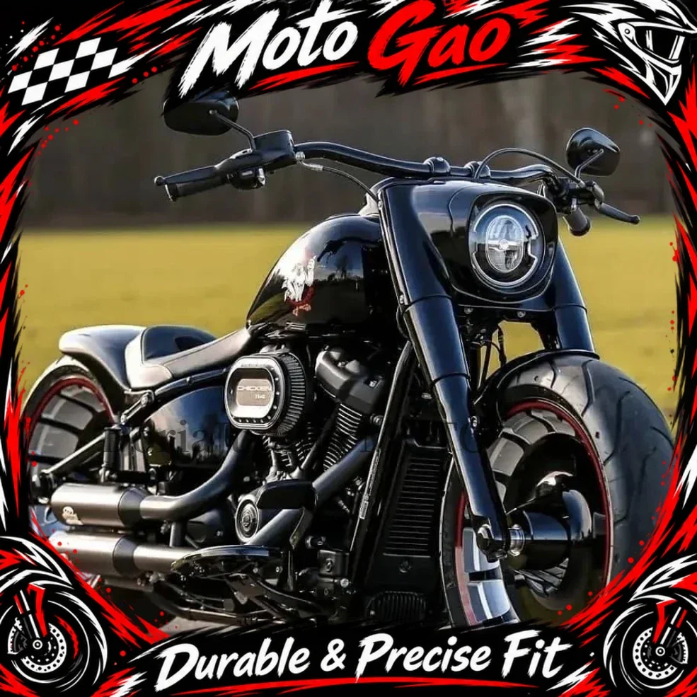 For Harley Fat boy 2006-2022 Breakout 2013-2024 UP Road King  Motorcycle Beach Bar Handlebar Handle Dimpled street bob v-rod